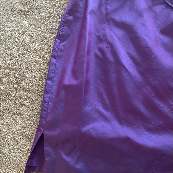 Purple Sateen Mini Dress Size 2 - Picture 6 of 8